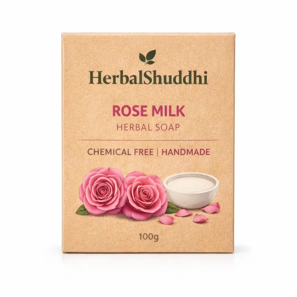 Herbal rose milk soap